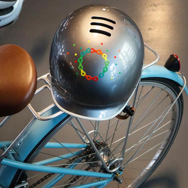 kikkerland Fiets Rainbow Chain Reflective Bike Stickers