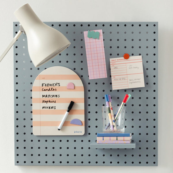 Kikkerland Inkerie Magnetic Dry Erase List Memo Board