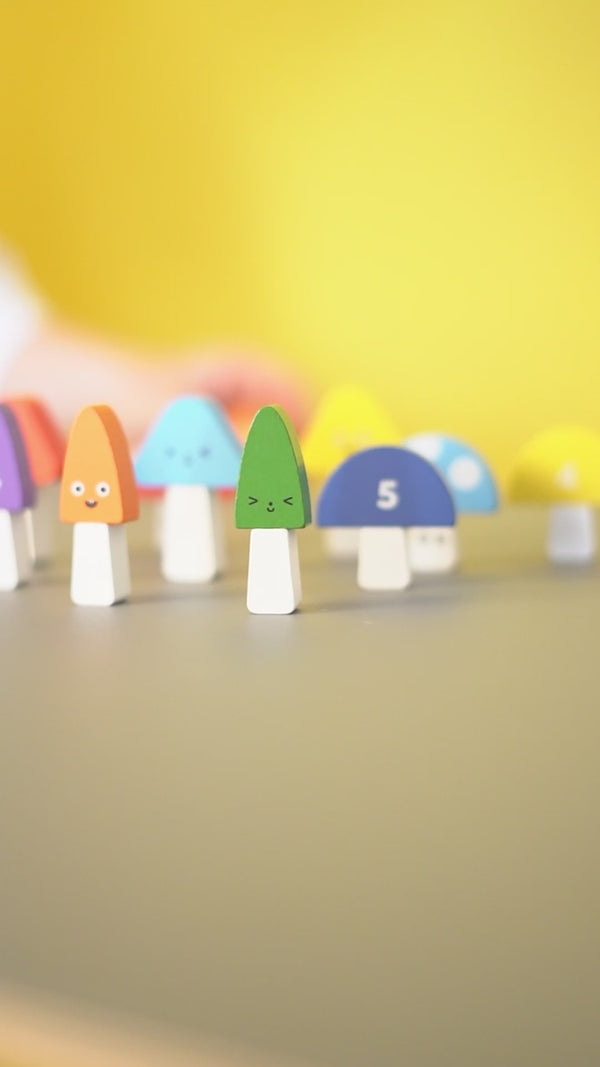 Kikkerland Kidoki It's A Strike Mini Mushroom Bowling