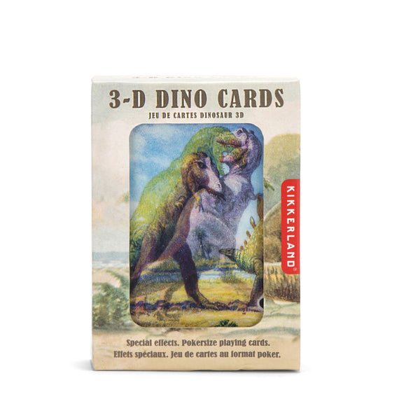 Kikkerland 3-D Dino Cards