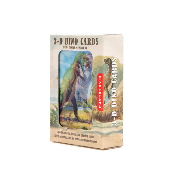 Kikkerland 3-D Dino Cards