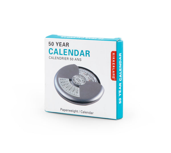 Kikkerland 50-Year Calendar Paperweight