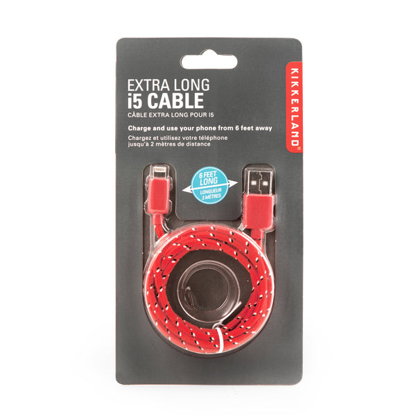 Kikkerland 6 Ft. Charging Cable