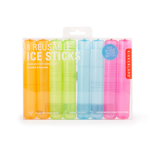 kikkerland 8 Reusable Ice Sticks