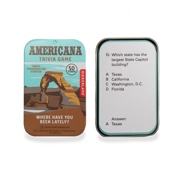 kikkerland Americana Trivia Game