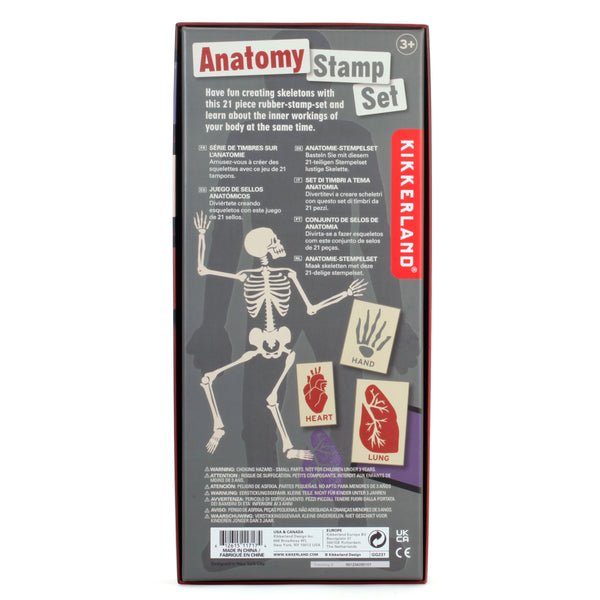 Kikkerland Anatomy Stamp Set