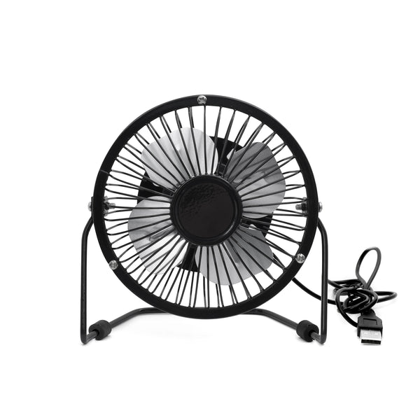 kikkerland Black USB Desk Fan