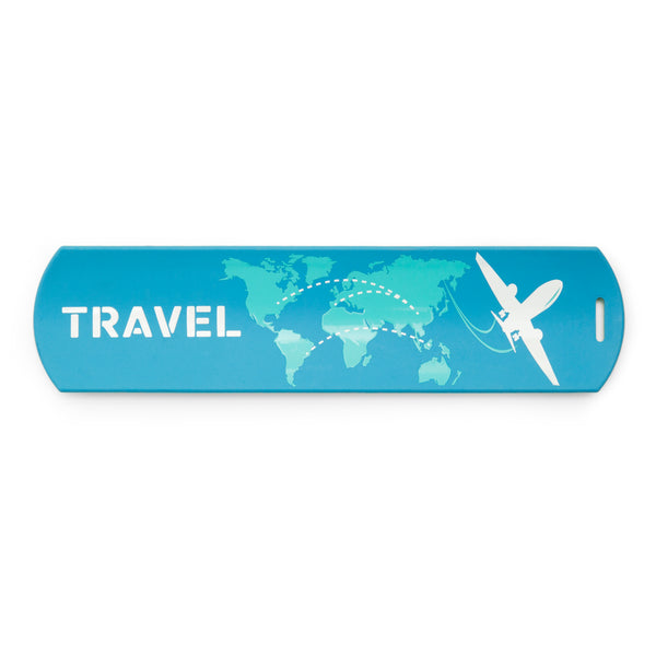kikkerland Blue Slap Luggage Tag