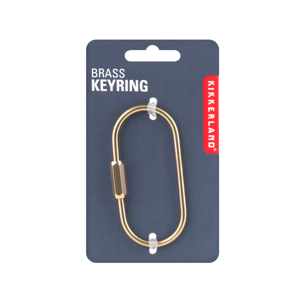 Kikkerland Brass Keyring