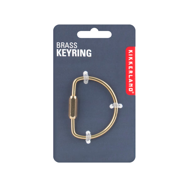 Kikkerland Brass Keyring