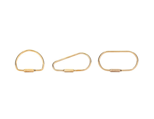 Kikkerland Brass Keyring