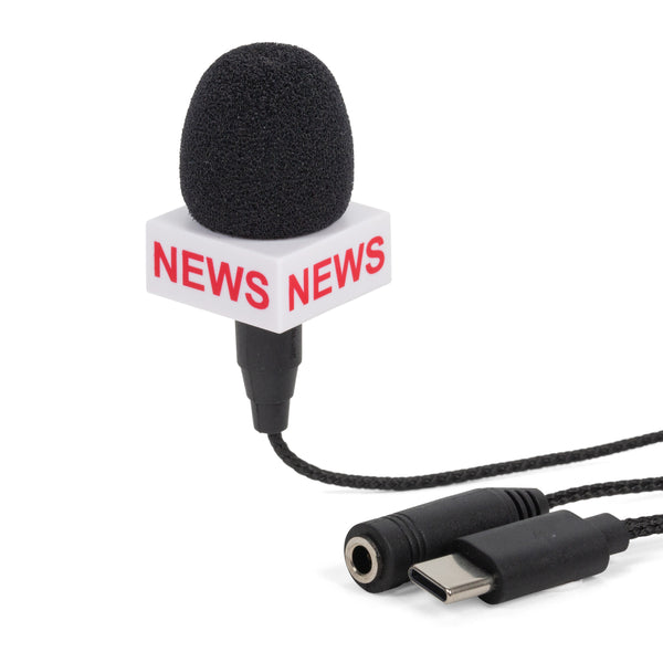 kikkerland Breaking News Mini Microphone