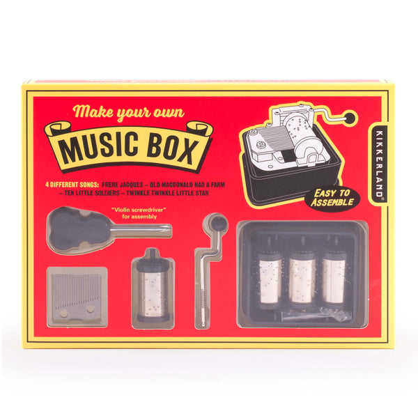 kikkerland Build Your Own Music Box Kit
