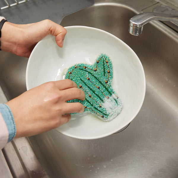 kikkerland Cactus Scrub Sponge