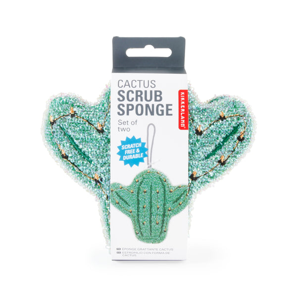kikkerland Cactus Scrub Sponge