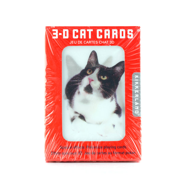 kikkerland Cat 3D Playing Cards