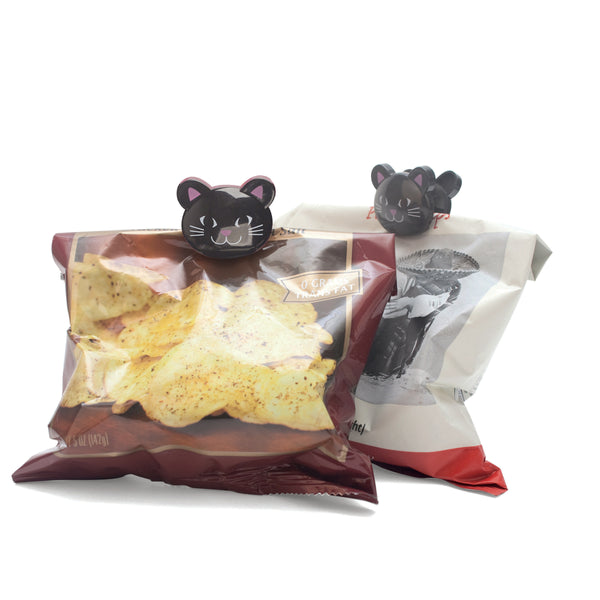 Kikkerland Cat Bag Clips