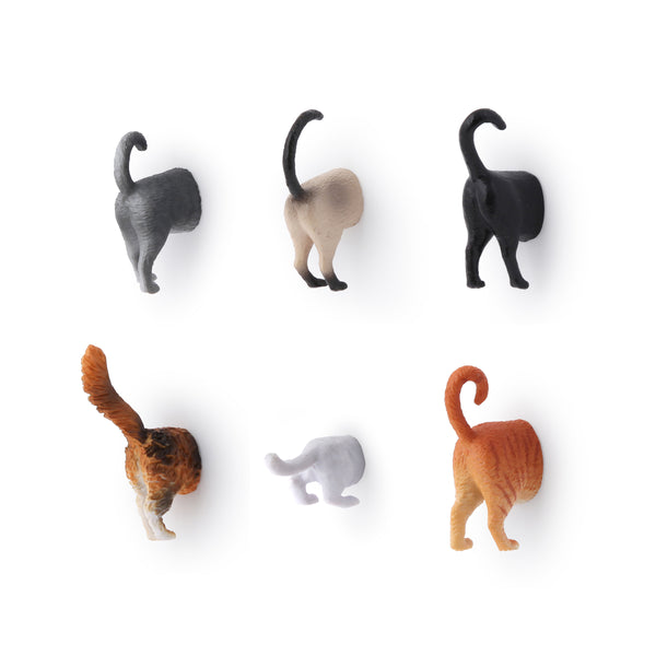 kikkerland Cat Butt Magnets