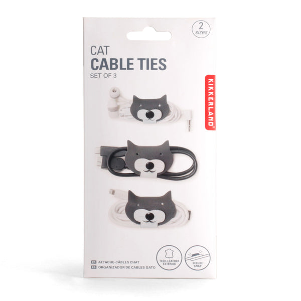 Kikkerland Cat Cable Ties