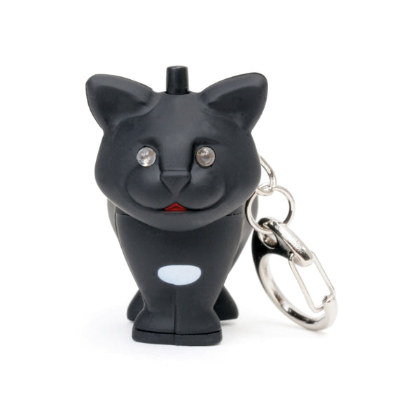 kikkerland Cat LED & Sound Keychain