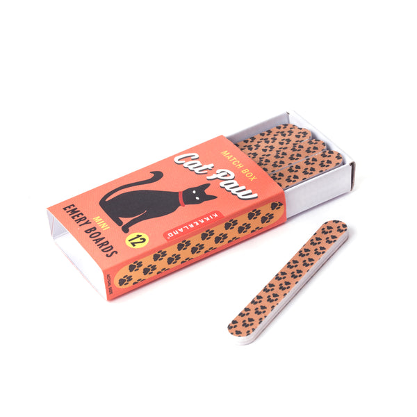 Kikkerland Cat Paw Match Box Emery Boards