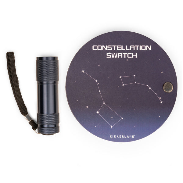 kikkerland Constellation Swatch Book & Uv Flashlight