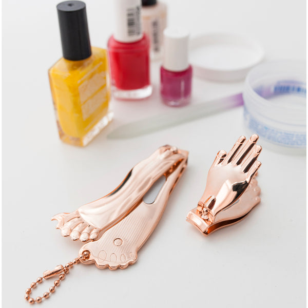 kikkerland Copper Hand & Foot Nail Clipper Set