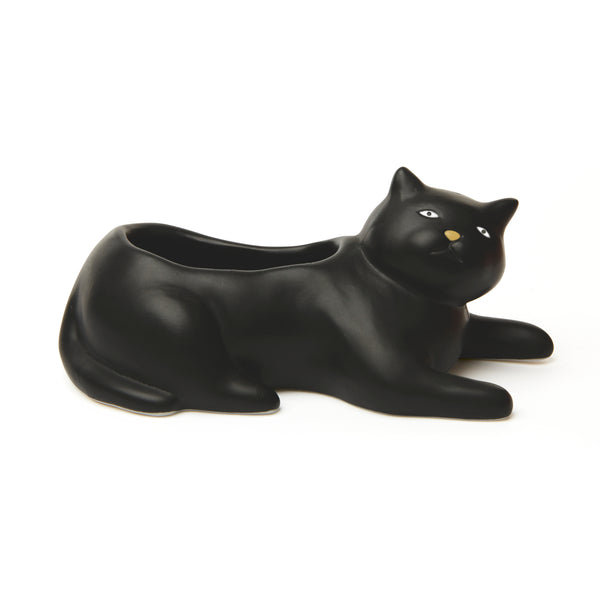 Kikkerland Cosmo The Black Cat Planter
