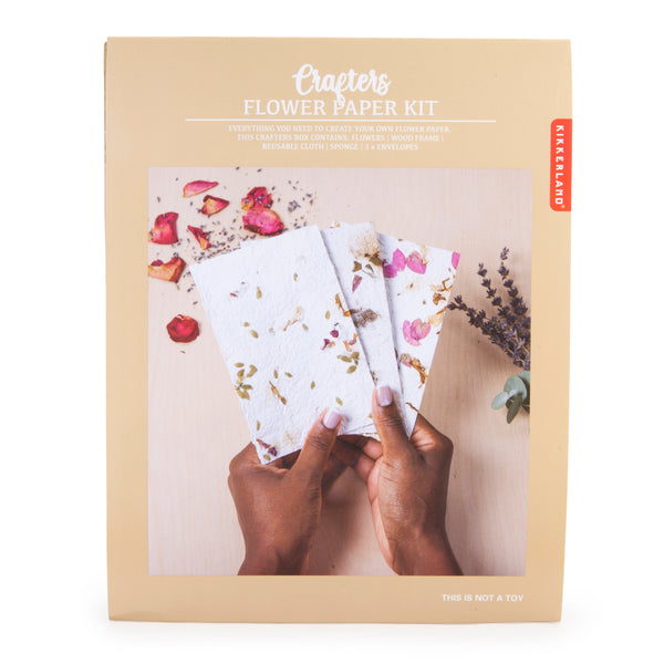 Kikkerland Crafters Flower Paper Kit