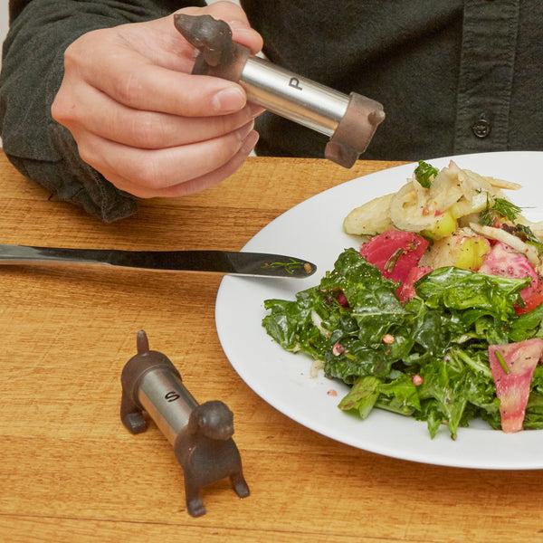 Kikkerland Dachshund Salt & Pepper Shakers