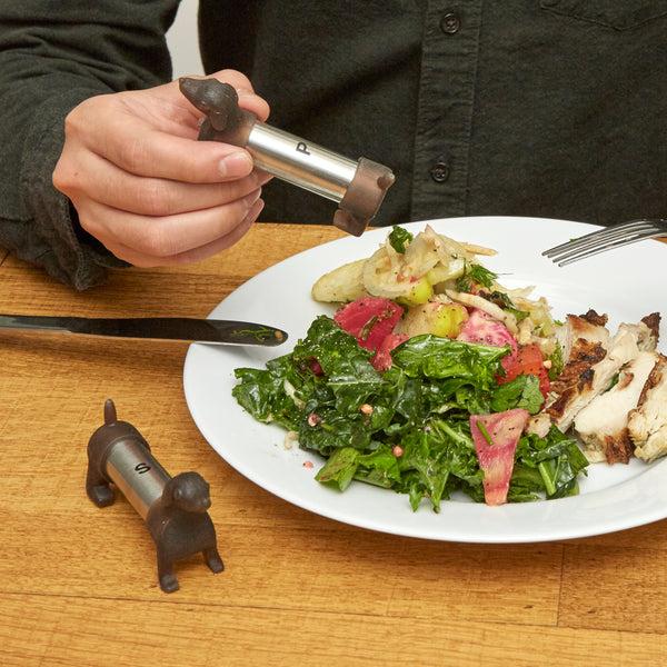 Kikkerland Dachshund Salt & Pepper Shakers