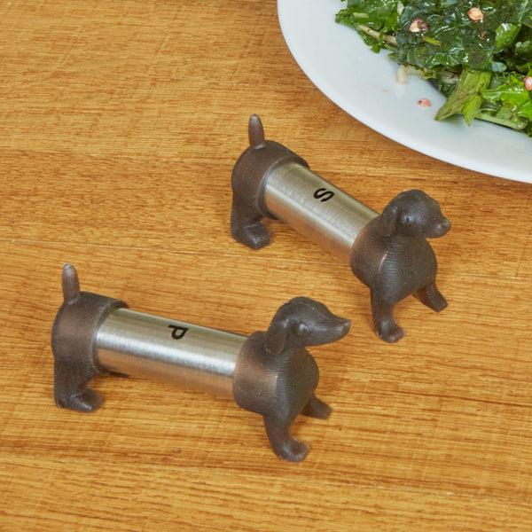 Kikkerland Dachshund Salt & Pepper Shakers
