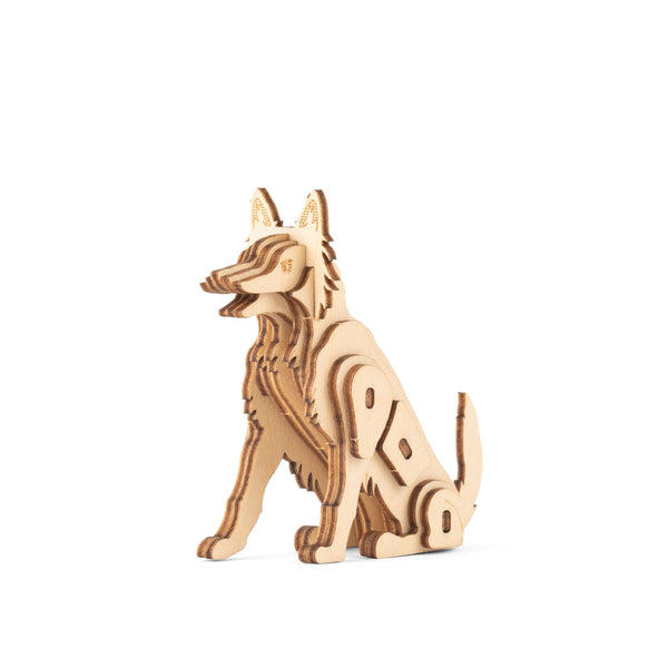 Kikkerland Dog 3D Wooden Puzzle
