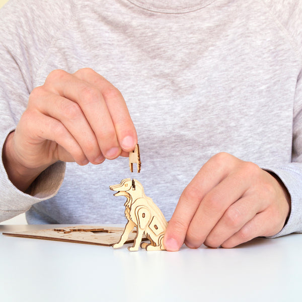 Kikkerland Dog 3D Wooden Puzzle