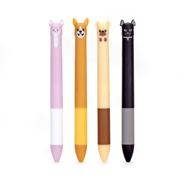 kikkerland Dog and Cat Multicolor Pens