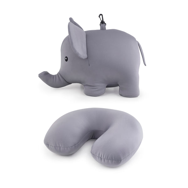 Kikkerland Elephant Zip & Flip Travel Pillow