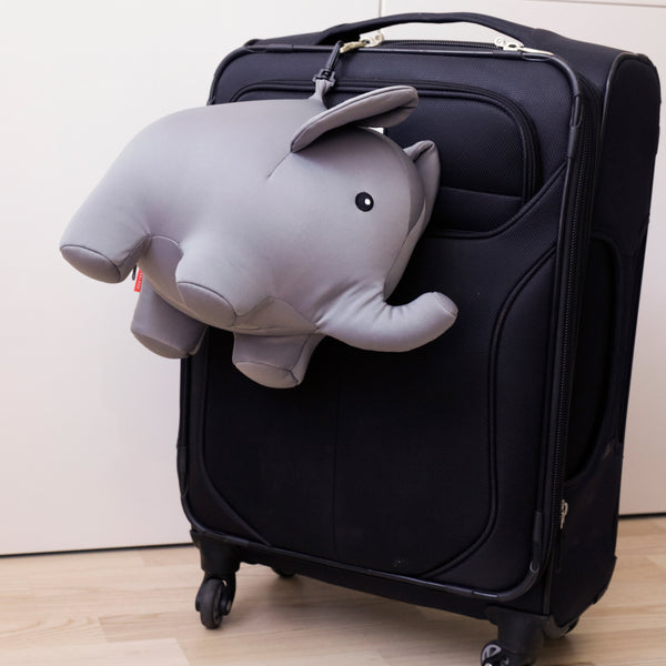 Kikkerland Elephant Zip & Flip Travel Pillow