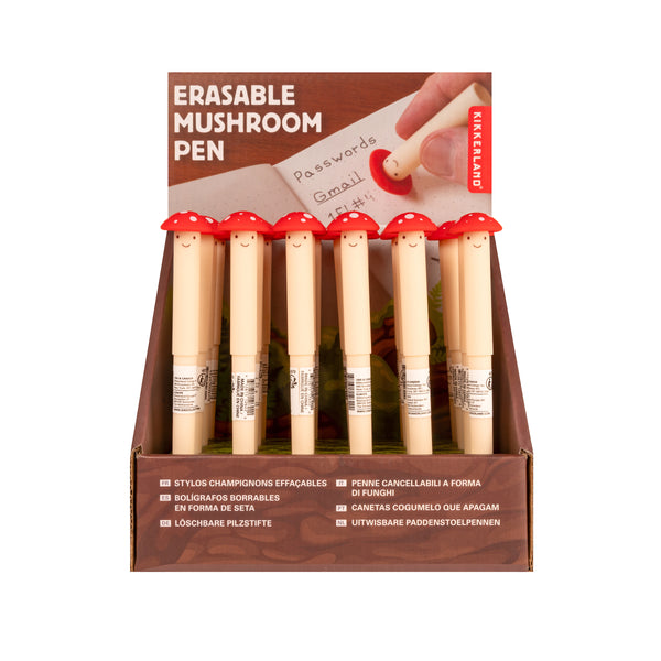 Kikkerland Erasable Mushroom Pen