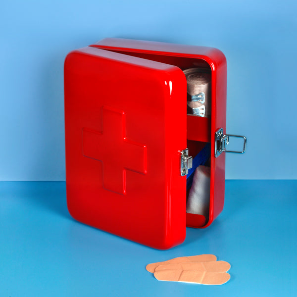 kikkerland First Aid Box Red