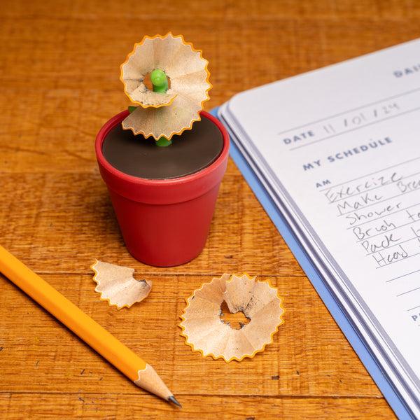 Kikkerland Flower Pot Pencil Sharpener