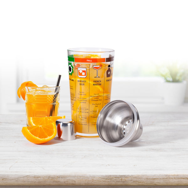 Kikkerland Four Seasons Cocktail Shaker