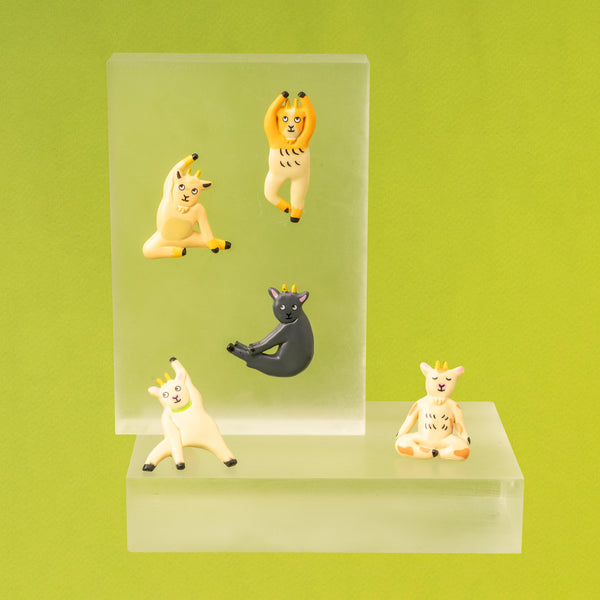 Kikkerland Goat Yoga Magnets