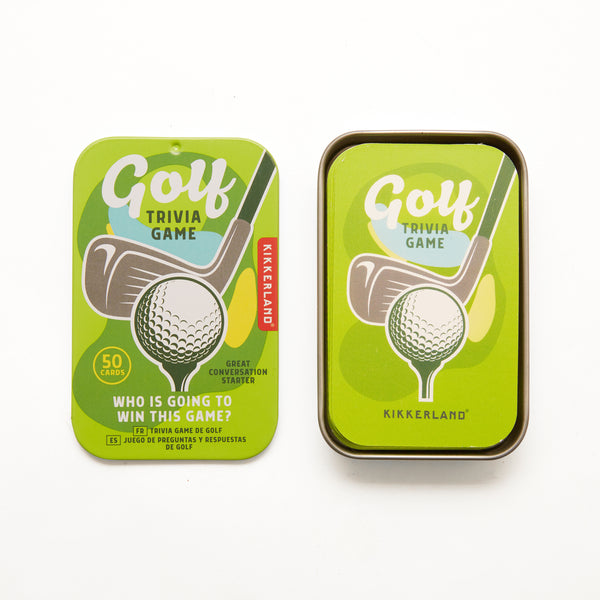 kikkerland Golf Trivia Game