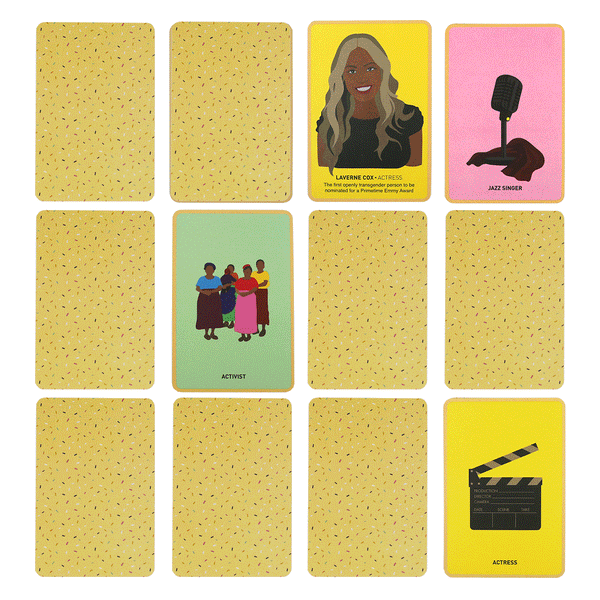 Kikkerland Great Women Memory Game