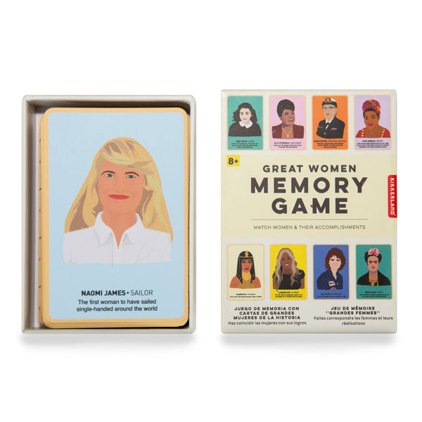 kikkerland Great Women Memory Game
