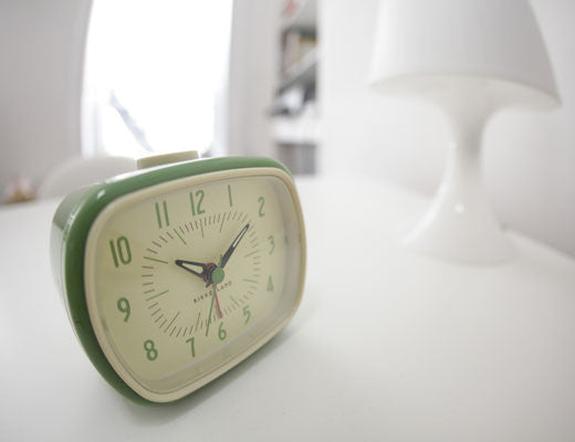 Kikkerland Green Retro Alarm Clock