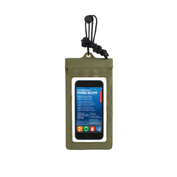 Kikkerland Green Waterproof Phone Sleeve