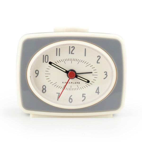 kikkerland Grey Classic Alarm Clock