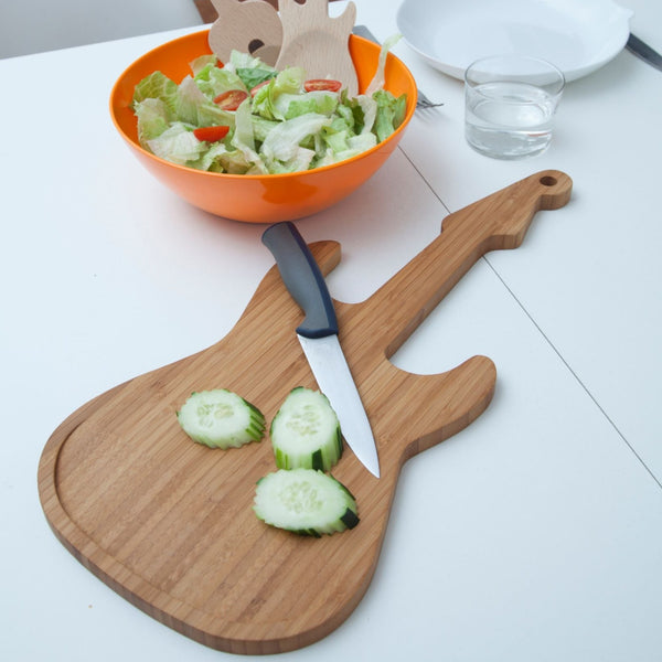 Kikkerland Guitar Cutting Board