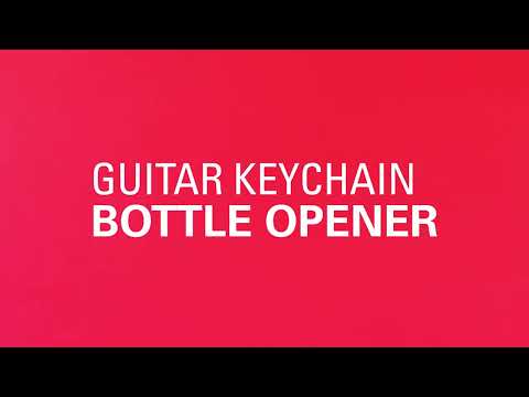 Kikkerland Guitar Keychain Bottle Opener